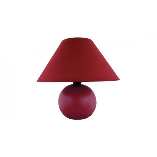 Asztali lámpa E14 foglalattal Bordó